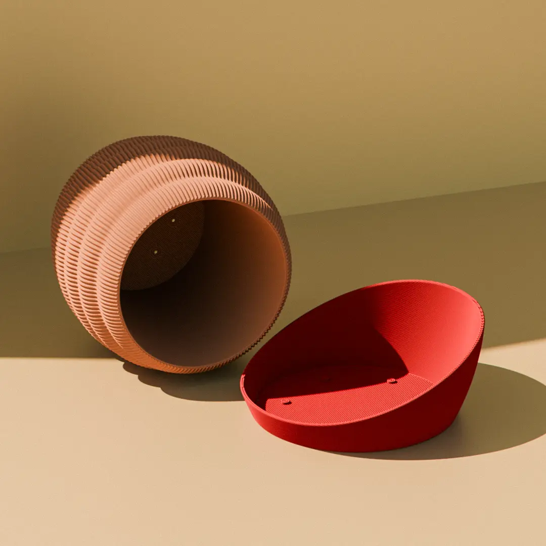 Planter & Plate Set - Four 3D Printable Models