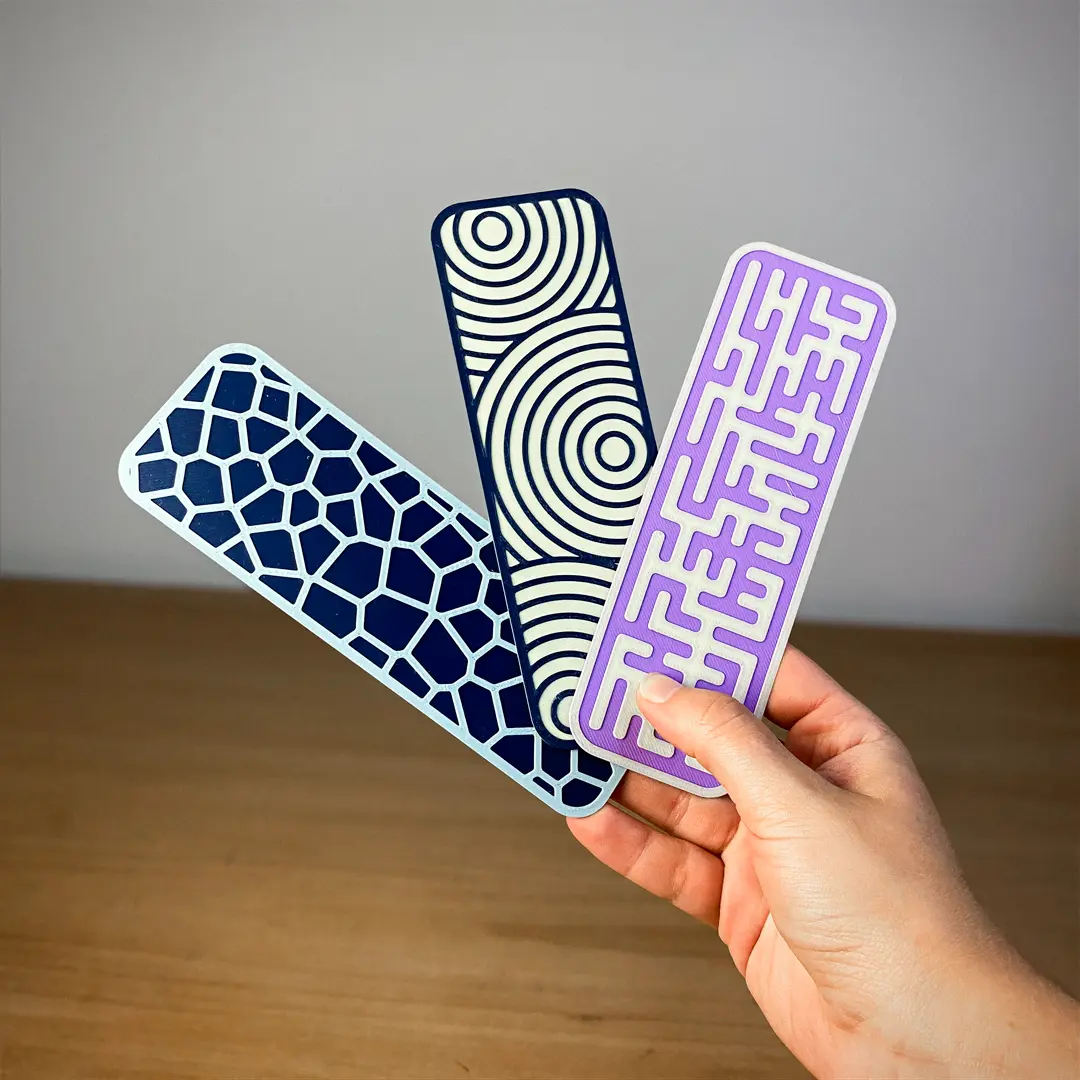 Bookmarks Set 1 - Three 3D Printable Models
