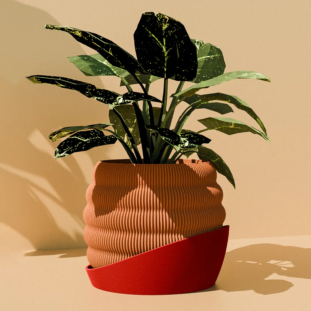 Planter & Plate Set - Four 3D Printable Models