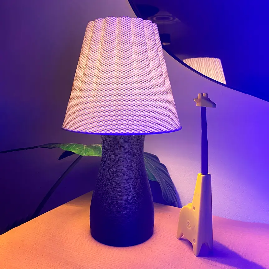 Carmen Table Lamp - Fuzzy Skin - 3D Printable Model