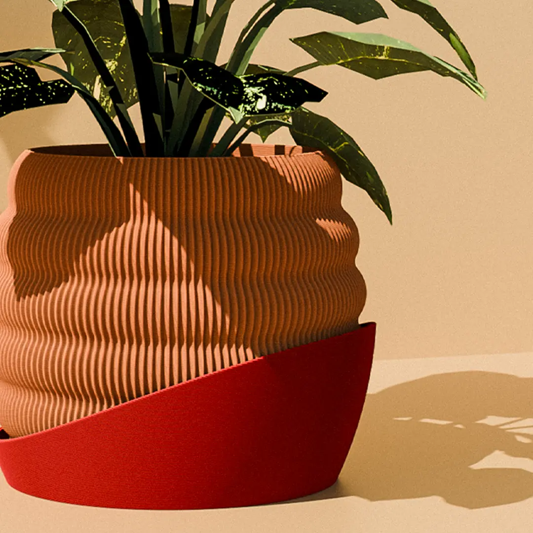 Planter & Plate Set - Four 3D Printable Models