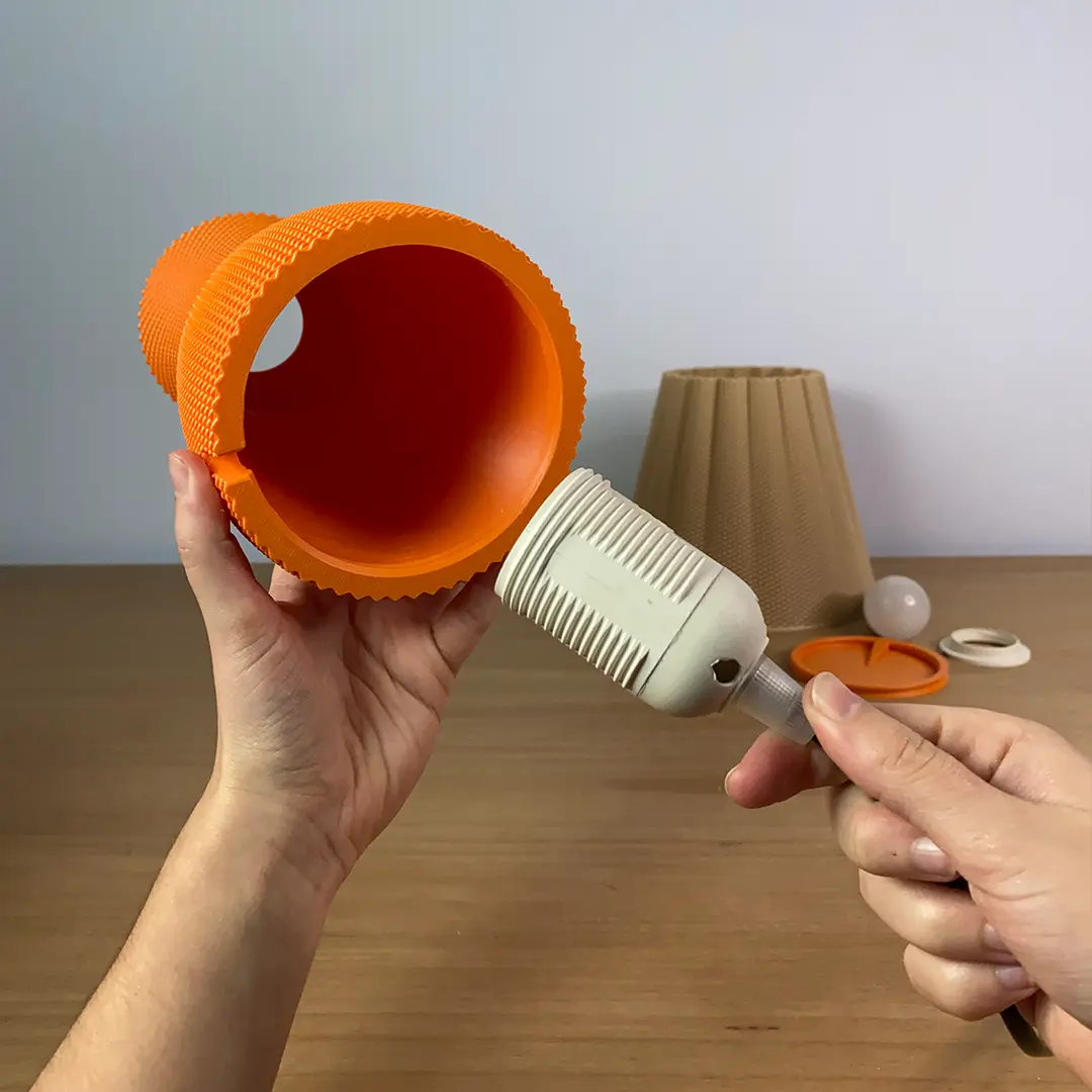 Carmen Table Lamp - Solid Version - 3D Printable Model