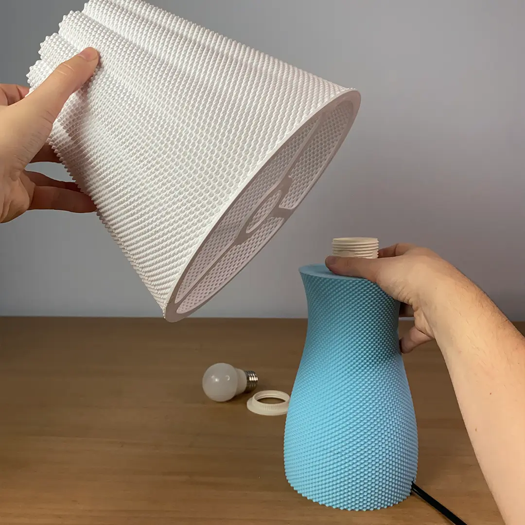 Carmen Table Lamp - Solid Version - 3D Printable Model
